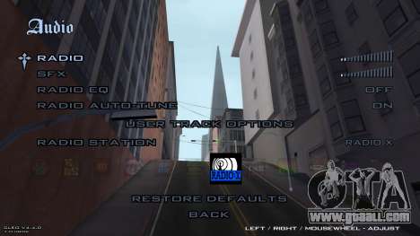 Remake of backgrounds in the v1 menu for GTA San Andreas