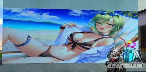 Billboard Graffiti Anime Girl for GTA Vice City