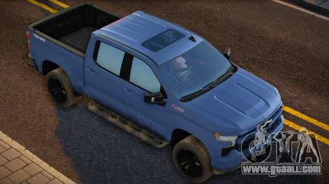 Chevrolet Silverado 2023 RST Blue for GTA San Andreas