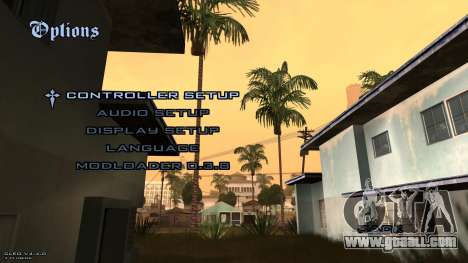 Remake of backgrounds in the v1 menu for GTA San Andreas