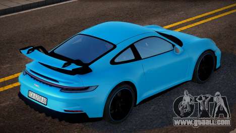 Porsche 911 GT3 2022 Blue Variant for GTA San Andreas