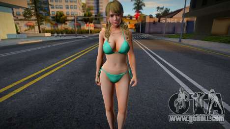 Monica in a green swimsuit for GTA San Andreas