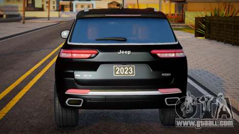 Jeep Grand Cherokee L 2023 Black for GTA San Andreas