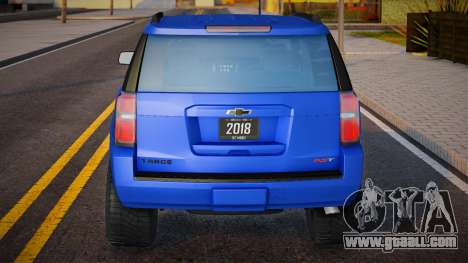 Chevrolet Tahoe 2018 Bluee for GTA San Andreas