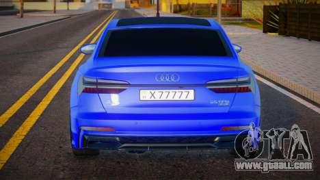 Audi A6 2019 FL VIP Plate for GTA San Andreas