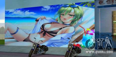 Billboard Graffiti Anime Girl for GTA Vice City