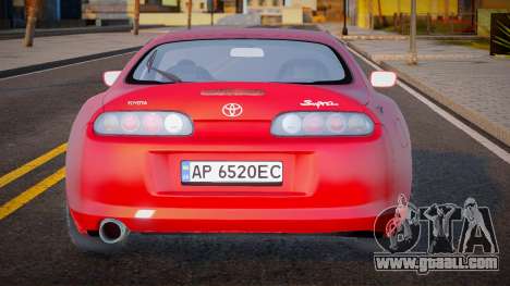 Toyota Supra Ukr Plate for GTA San Andreas