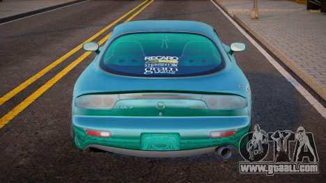 Mazda RX-7 Green Vinil for GTA San Andreas