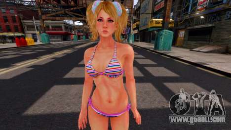 Juliet Starling Striped Bikini for GTA 4