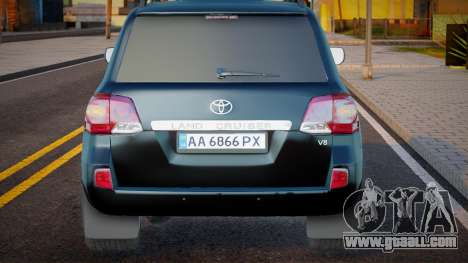 Toyota Land Cruiser 200 Ukr Plate for GTA San Andreas