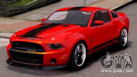 Shelby GT500 Super Snake NFS Edition Red for GTA 4