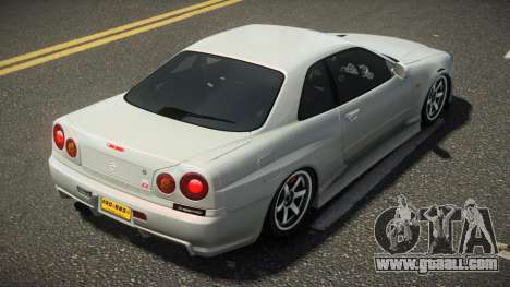 Nissan Skyline R34 GTR X-Style V1.1 for GTA 4
