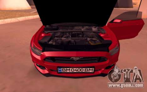 Ford Mustang 2.0 2016 for GTA San Andreas