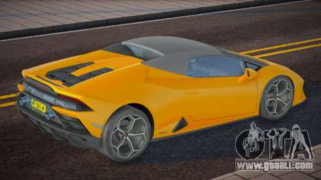 Lamborghini Huracan EVO Spyder Ukr Plate for GTA San Andreas