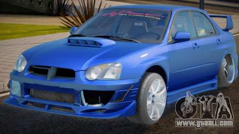 Subaru Impreza WRX STI BLUE for GTA San Andreas