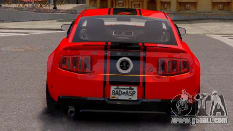 Shelby GT500 Super Snake NFS Edition Red for GTA 4