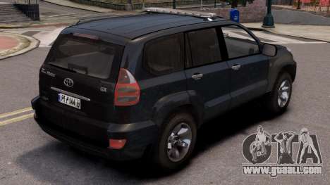 Toyota Prado Black for GTA 4