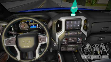 Chevrolet Silverado RST Single Cab 2021 BLUE for GTA San Andreas