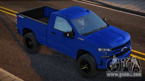 Chevrolet Silverado RST Single Cab 2021 BLUE for GTA San Andreas
