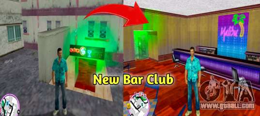 New Bar Club Map Mod for GTA Vice City