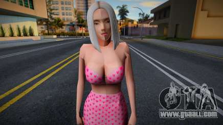 Girl in pink outfit for GTA San Andreas