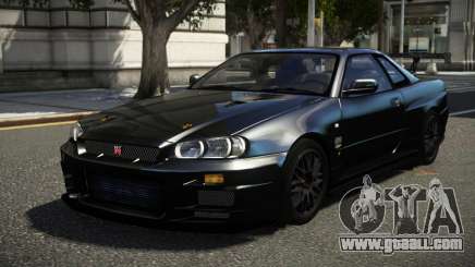 Nissan Skyline R34 GTR ES V1.1 for GTA 4