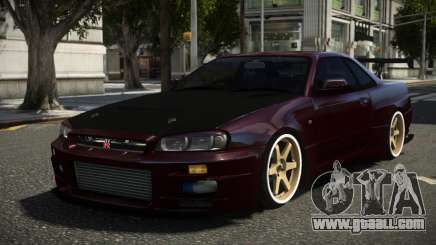 Nissan Skyline R34 GT-R Spec-V ST V1.2 for GTA 4