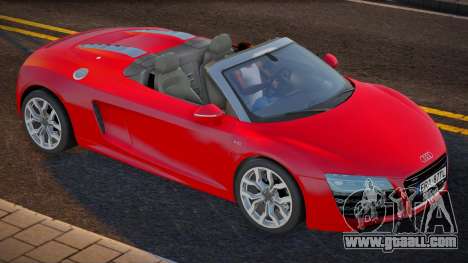 Audi R8 Cabriolet Plate for GTA San Andreas