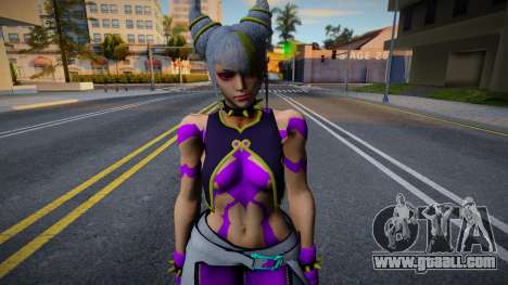 SKIN DE Juri con traje blanco y lila de Street F for GTA San Andreas