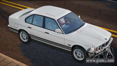 BMW E34 M5 White for GTA San Andreas