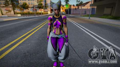 SKIN DE Juri con traje blanco y lila de Street F for GTA San Andreas