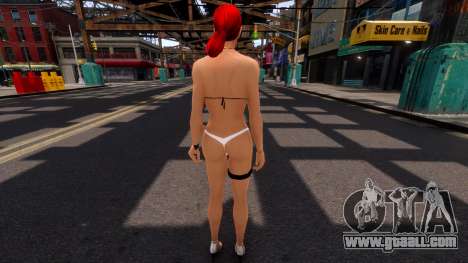 FMP Bikini Blue And Red Hair Skin v1 for GTA 4