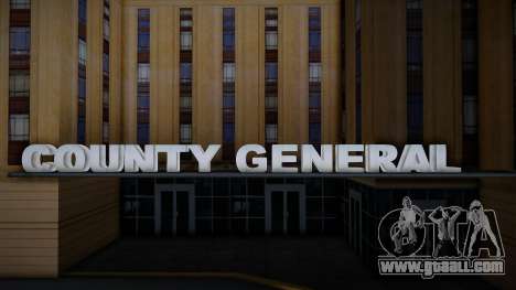 HD Text Model for LS County General Hospital for GTA San Andreas