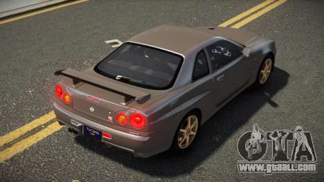 Nissan Skyline R34 UnE V-Spec for GTA 4