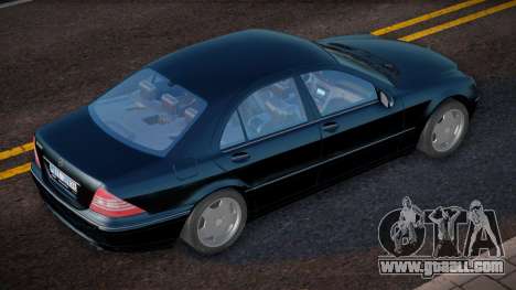 Mercedes-Benz s600 w220 Black for GTA San Andreas