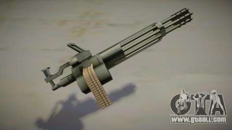 Military olive minigun v2 for GTA San Andreas