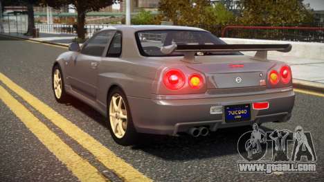 Nissan Skyline R34 UnE V-Spec for GTA 4