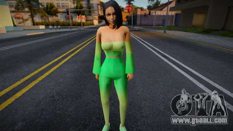 Girl Green Costume for GTA San Andreas