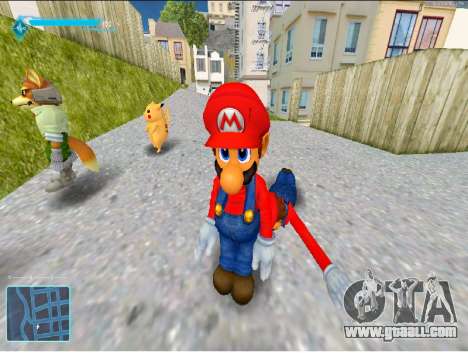 Mario from Super Smash Brothers Melee for GTA San Andreas