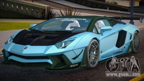 Lamborghini Aventador LP700-4 Roadster Blue for GTA San Andreas
