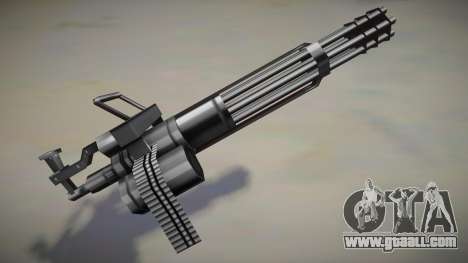 Black platinum minigun for GTA San Andreas