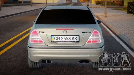 Mercedes-Benz C32 UKR PLATE for GTA San Andreas