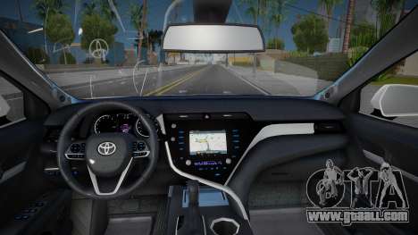 Toyota Camry V75 2022 Ukr Plate for GTA San Andreas