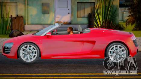 Audi R8 Cabriolet Plate for GTA San Andreas