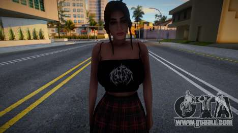 Black top and skirt for GTA San Andreas