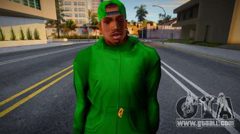 CJ HD Aleatorio En Ropas Verdes for GTA San Andreas