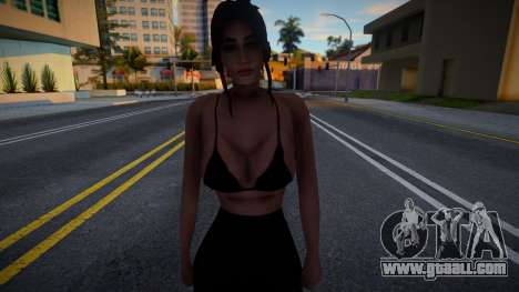 Girl in black bra and bicycles for GTA San Andreas