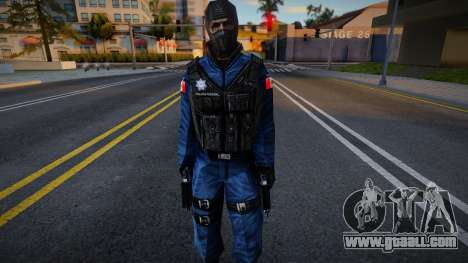 A new policeman in a balaclava for GTA San Andreas