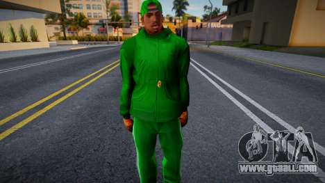 CJ HD Aleatorio En Ropas Verdes for GTA San Andreas