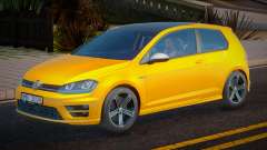 Volkswagen Golf R Yellow for GTA San Andreas